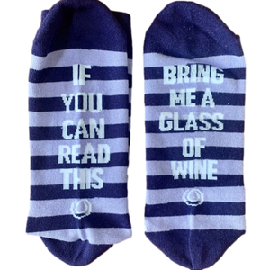 Purple Striped Wine Socks